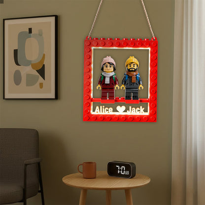 Brick Couple - Personalized Couple LED Light Acrylic Sign