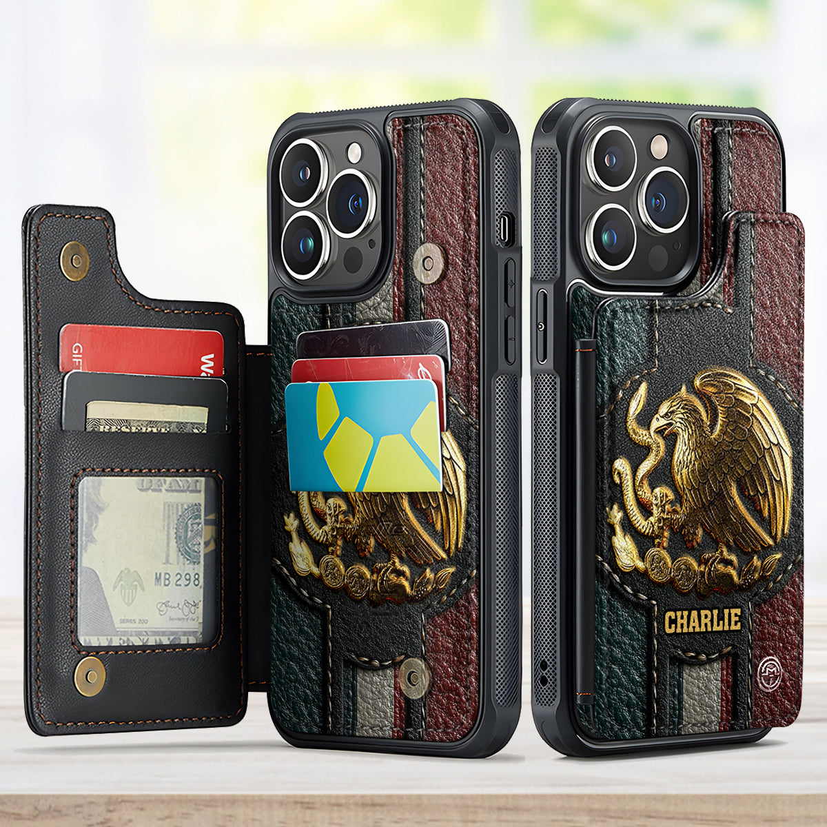 Mexico Pride - Personalized Expats Fully Printed Wallet Phone Case