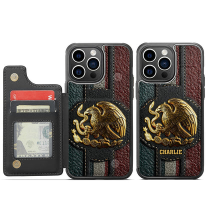 Mexico Pride - Personalized Expats Fully Printed Wallet Phone Case