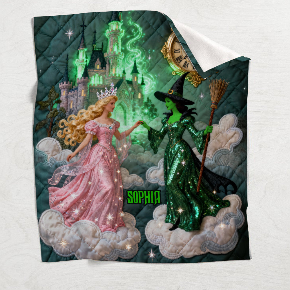 Changed For Good - Personalized Green and Pink Blanket