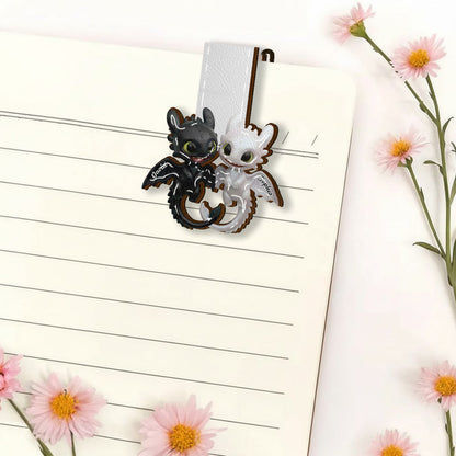 Fantasy Dragons - Personalized Shaped Magnetic Bookmark