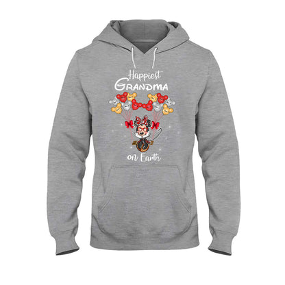 Happiest Grandma On Earth - Personalized Grandma T-shirt and Hoodie