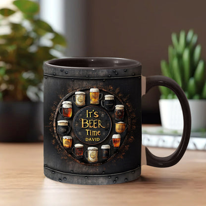 It's Beer Time - Personalized Beer Accent Mug