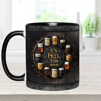 It's Beer Time - Personalized Beer Accent Mug