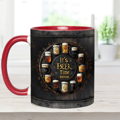 It's Beer Time - Personalized Beer Accent Mug