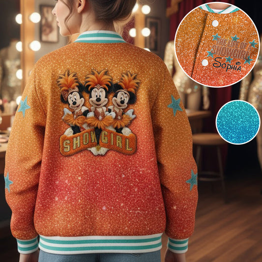 Magical Showgirl - Personalized Mouse Varsity Jacket