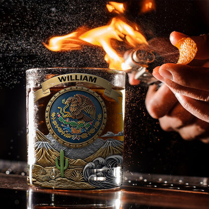 Proud Mexico - Personalized Expats Whiskey Glass