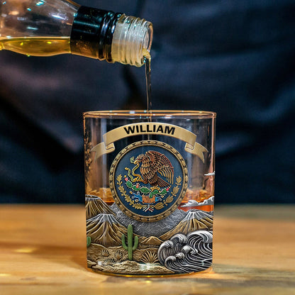 Proud Mexico - Personalized Expats Whiskey Glass