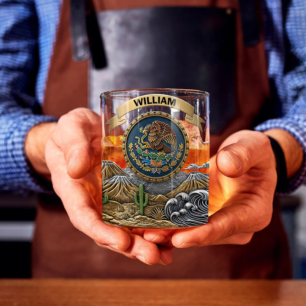 Proud Mexico - Personalized Expats Whiskey Glass