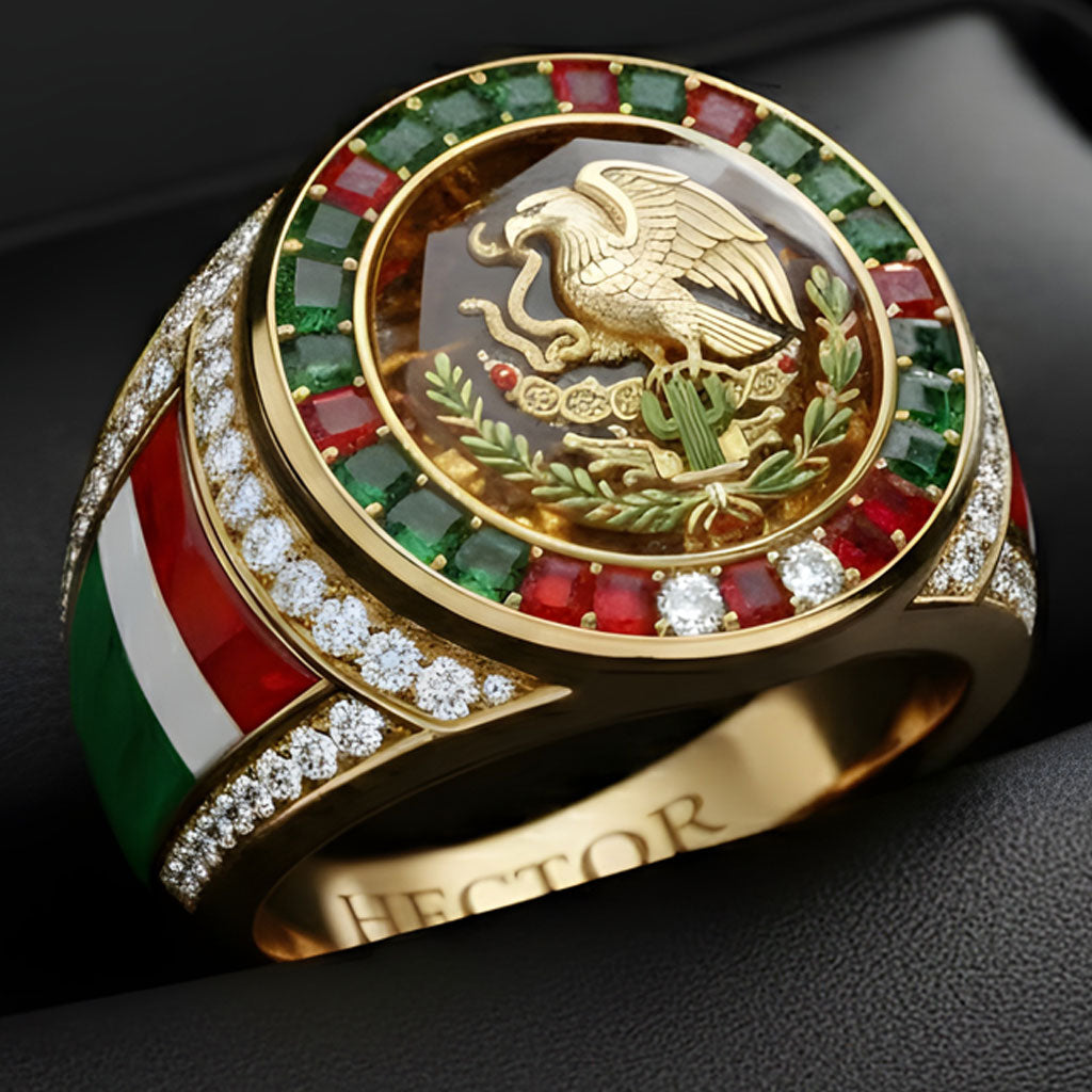 Proud Mexican - Personalized Expats Signet Ring