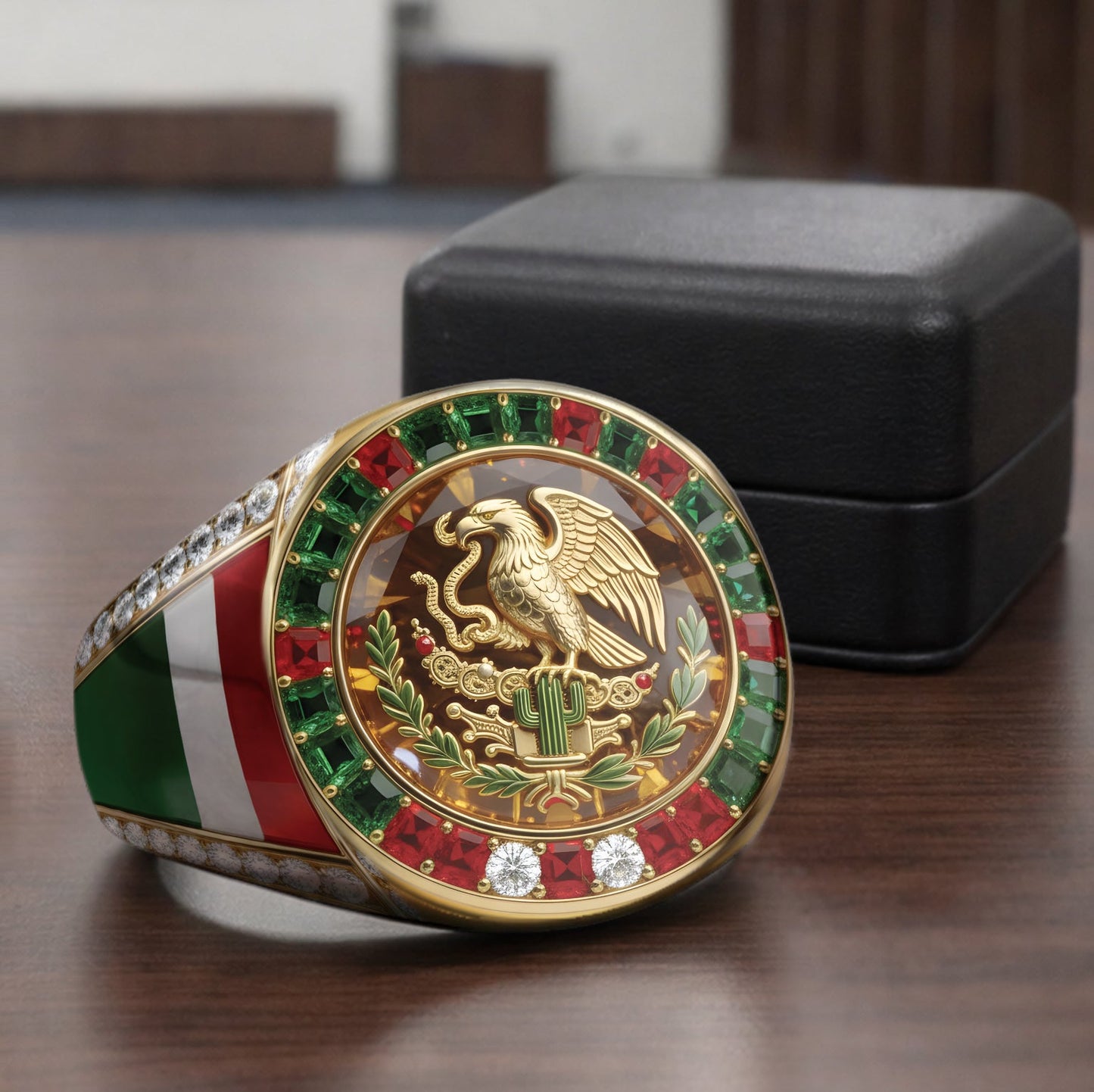 Proud Mexican - Personalized Expats Signet Ring