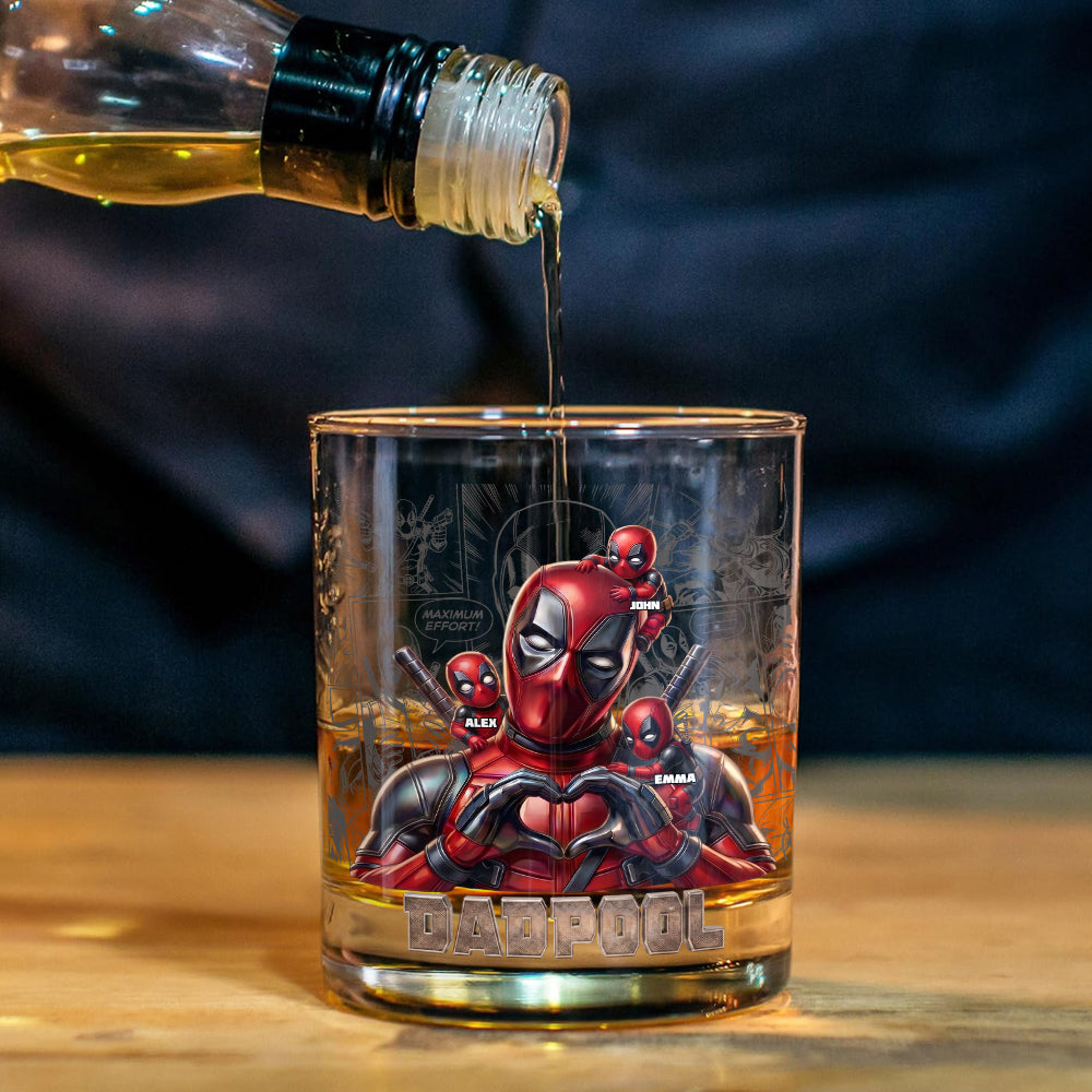 Funny Hero Dad - Personalized The Psychopath Whiskey Decanter Set