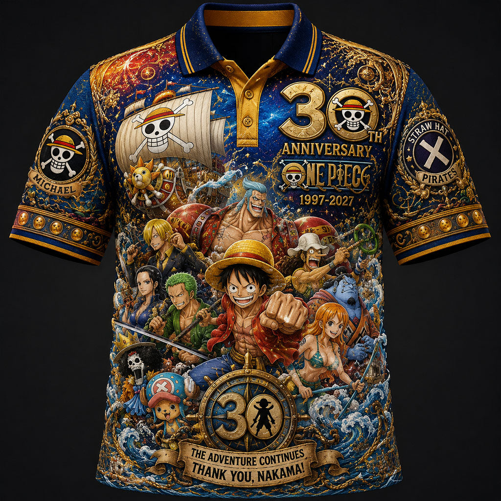 Nakama 30th Anniversary - Personalized One Piece Polo Shirt