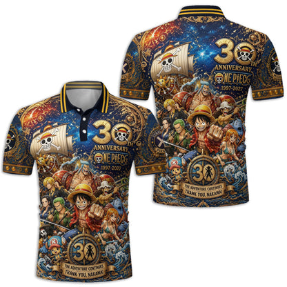Nakama 30th Anniversary - Personalized One Piece Polo Shirt