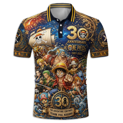 Nakama 30th Anniversary - Personalized One Piece Polo Shirt
