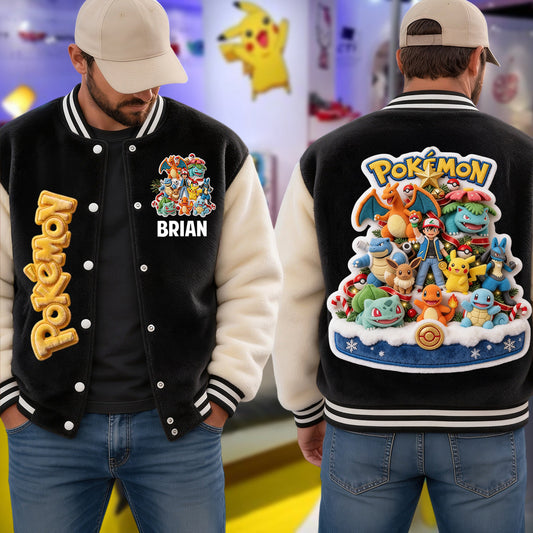 Catch You All - Personalized Monster Trainer Varsity Jacket