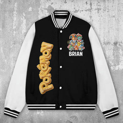 Catch You All - Personalized Monster Trainer Varsity Jacket