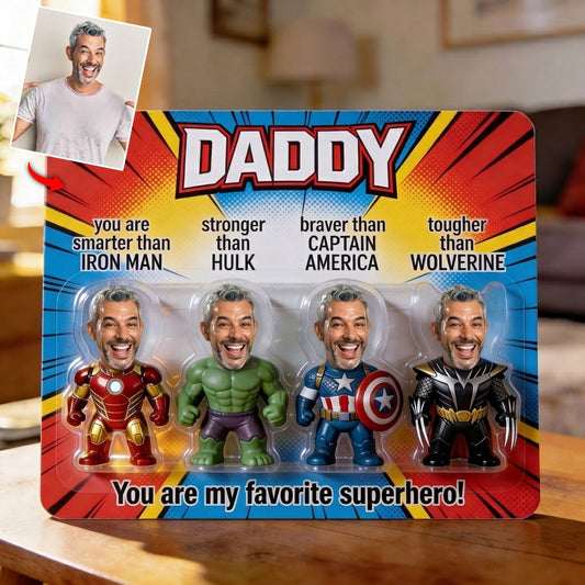 Gifts for Dad, Superhero Dad - Personalized Father Custom Shaped Acrylic Plaque