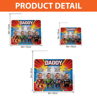 Gifts for Dad, Superhero Dad - Personalized Father Custom Shaped Acrylic Plaque