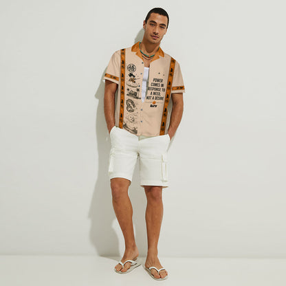 Power Comes In Response To A Need, Not A Desire - Personalized Seven Balls Hawaiian Shirt