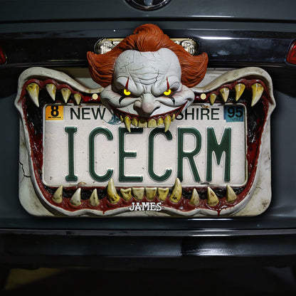 Clown Monster - Personalized Horror Character License Plate Frames