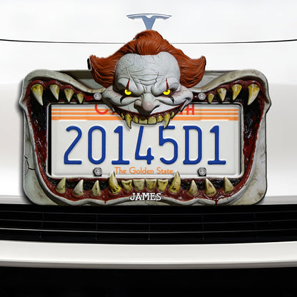 Clown Monster - Personalized Horror Character License Plate Frames