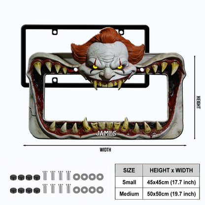 Clown Monster - Personalized Horror Character License Plate Frames