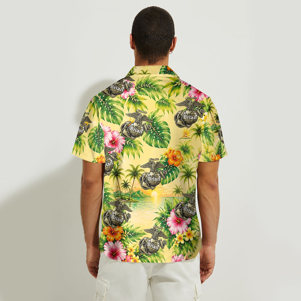 Proud Veteran - Personalized Veteran Hawaiian Shirt