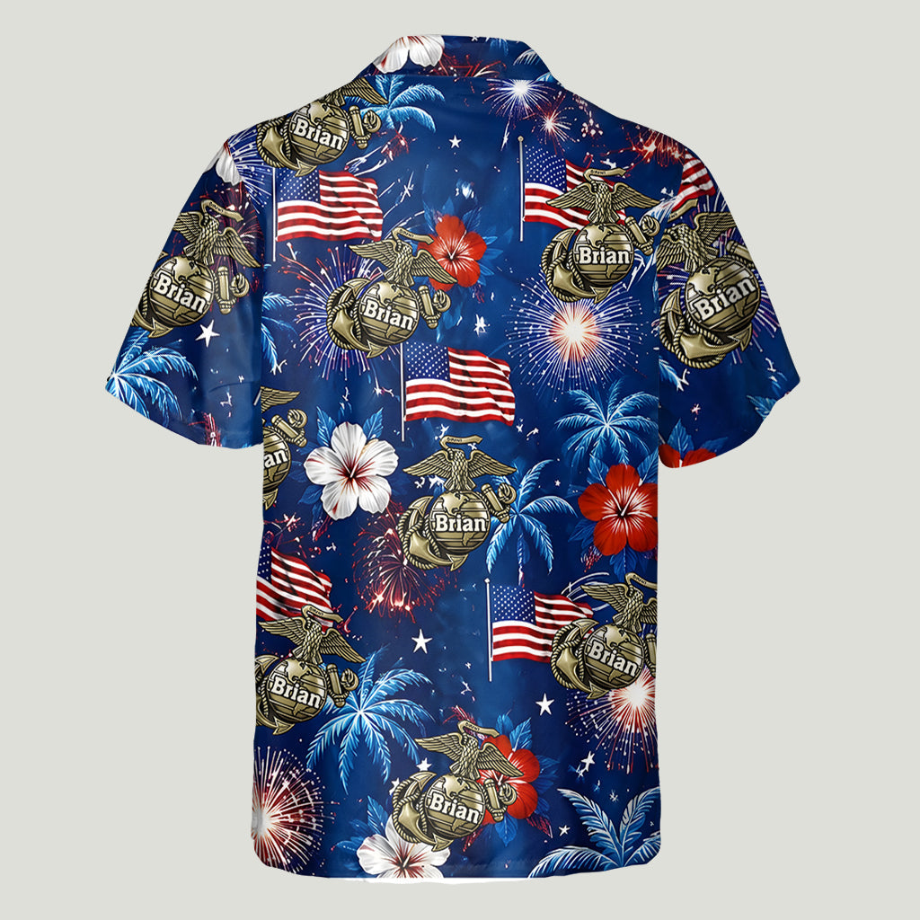 Proud Veteran - Personalized Veteran Hawaiian Shirt