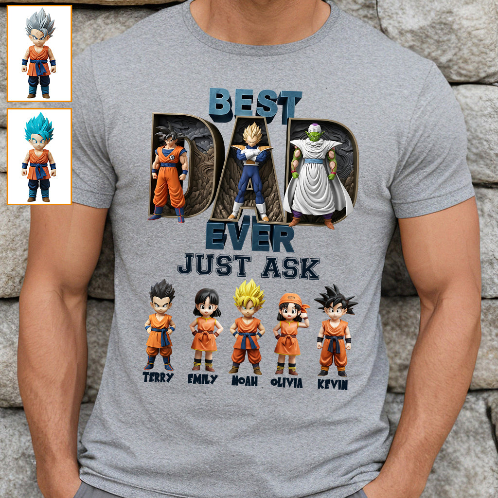 Best Dad Ever - Personalized Seven Balls T-shirt And Hoodie