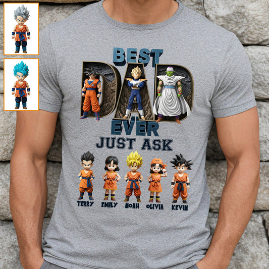 Best Dad Ever - Personalized Seven Balls T-shirt And Hoodie