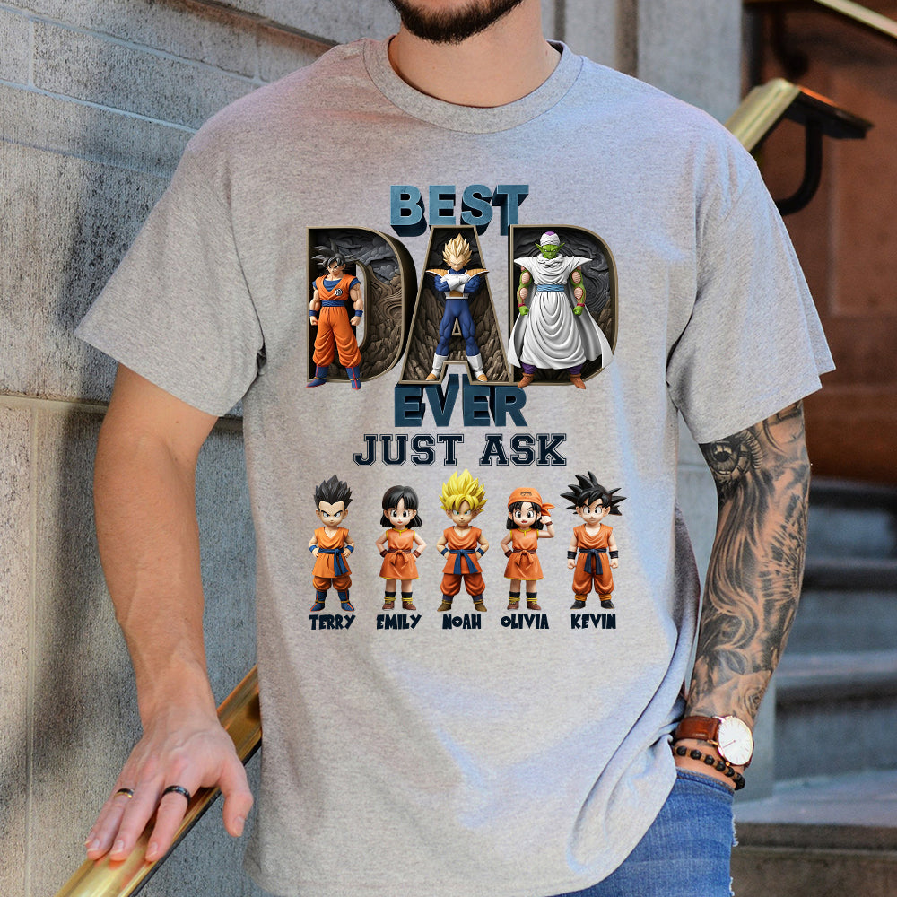 Best Dad Ever - Personalized Seven Balls T-shirt And Hoodie