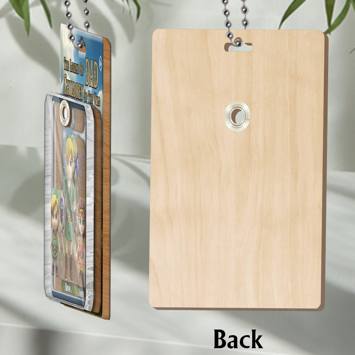 The Legend Of Dad - Personalized The Hero's Legend Multilayer 3D Box Tag