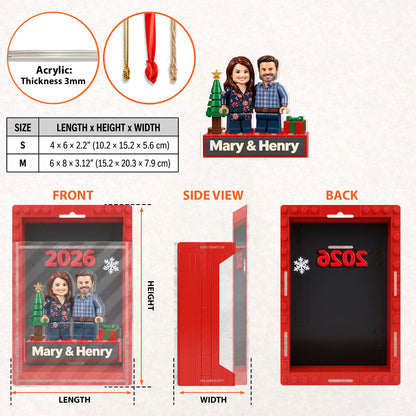 You & Me, We Got This - Personalized Couple Acrylic Box Ornament