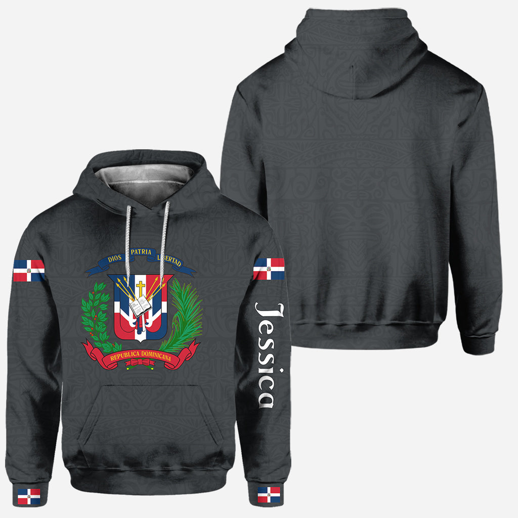 Dominican Republic, Dios, Patria, Libertad - Personalized Expats Hoodie and Leggings