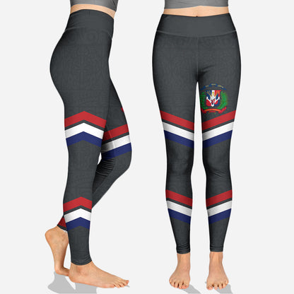 Dominican Republic, Dios, Patria, Libertad - Personalized Expats Hoodie and Leggings