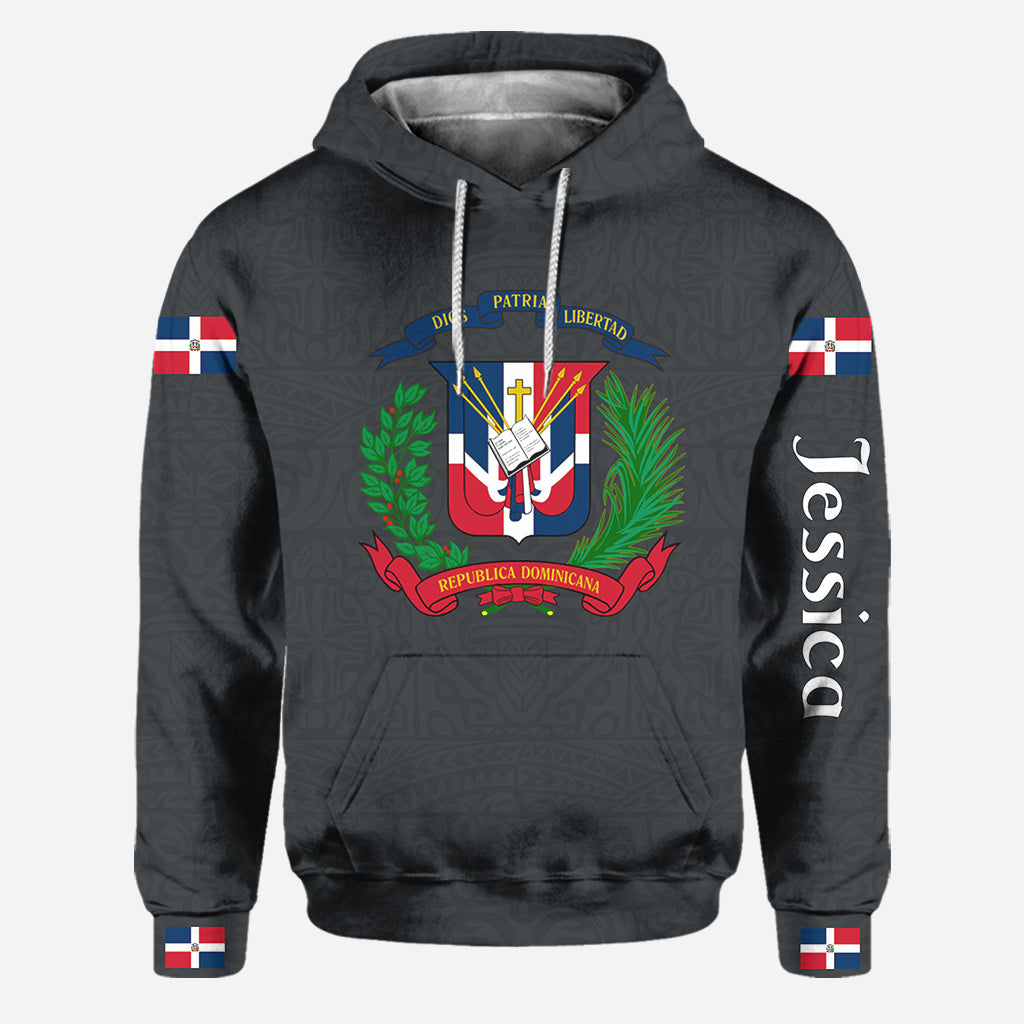 Dominican Republic, Dios, Patria, Libertad - Personalized Expats Hoodie and Leggings