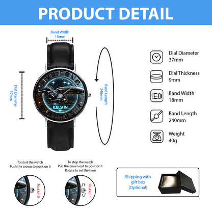 Live Long And Prosper - Personalized Star Fleet Hand Watch