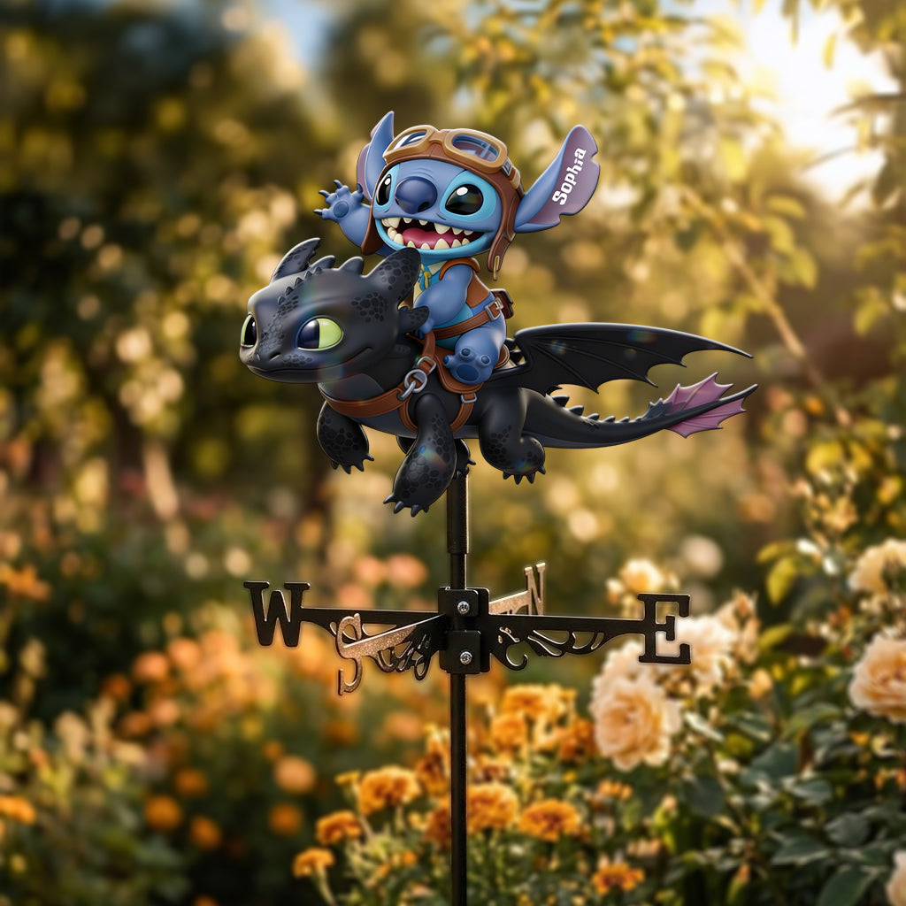 Two Little Monsters - Personalized Ohana Weather Vane
