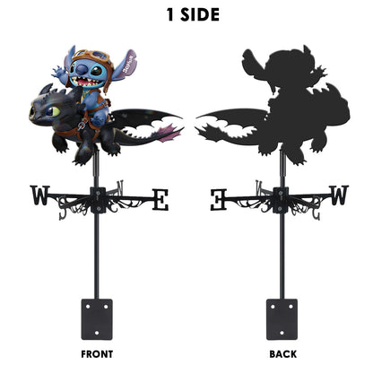 Two Little Monsters - Personalized Ohana Weather Vane