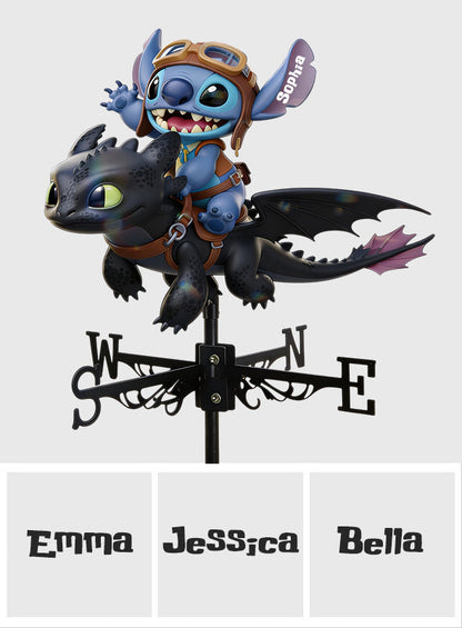 Two Little Monsters - Personalized Ohana Weather Vane