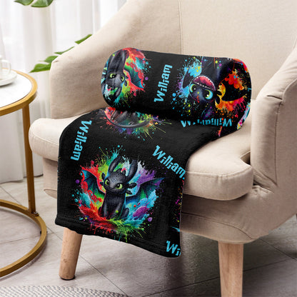 Soul Of A Dragon - Personalized Blanket