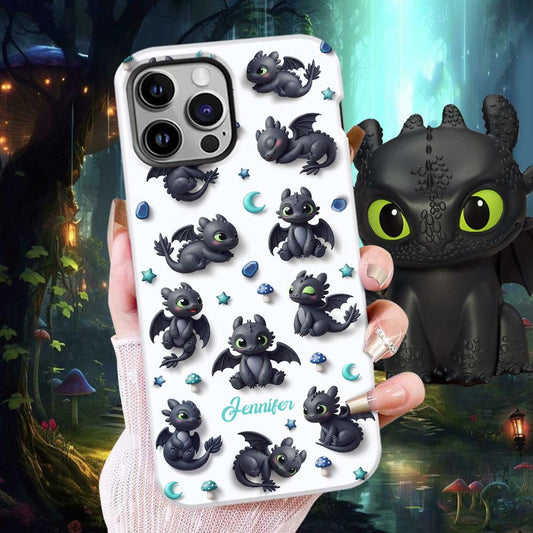 Adorable Dragon - Personalized Mouse Full Print Phone Case