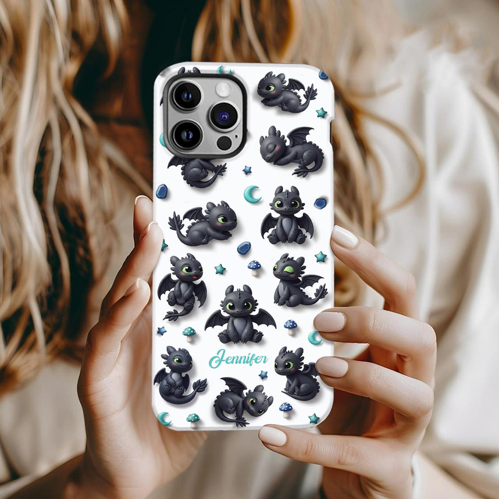 Adorable Dragon - Personalized Mouse Full Print Phone Case