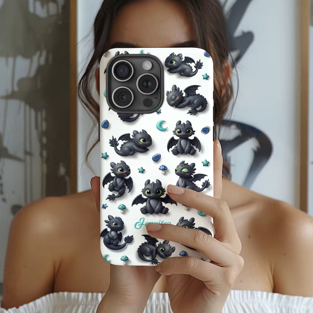 Adorable Dragon - Personalized Mouse Full Print Phone Case