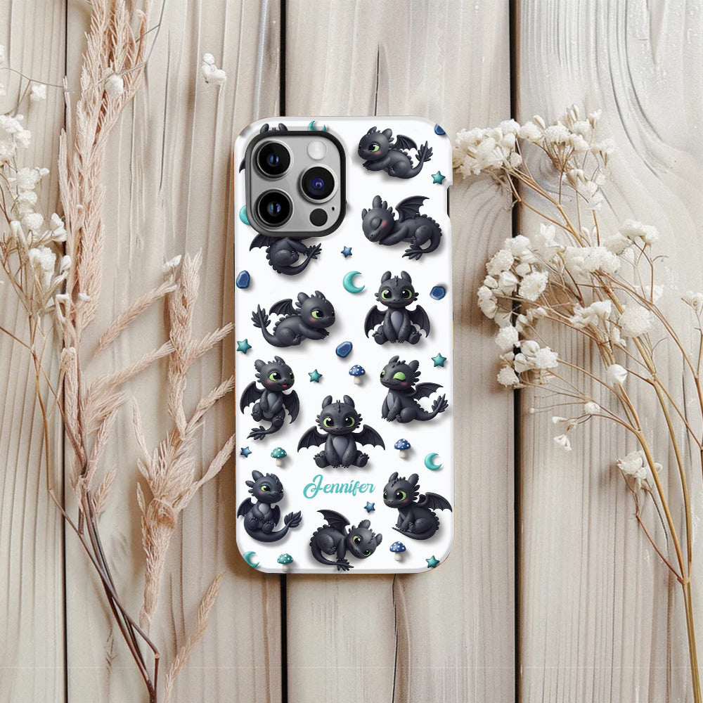 Adorable Dragon - Personalized Mouse Full Print Phone Case