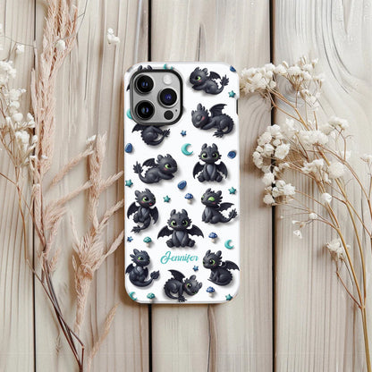 Adorable Dragon - Personalized Mouse Full Print Phone Case