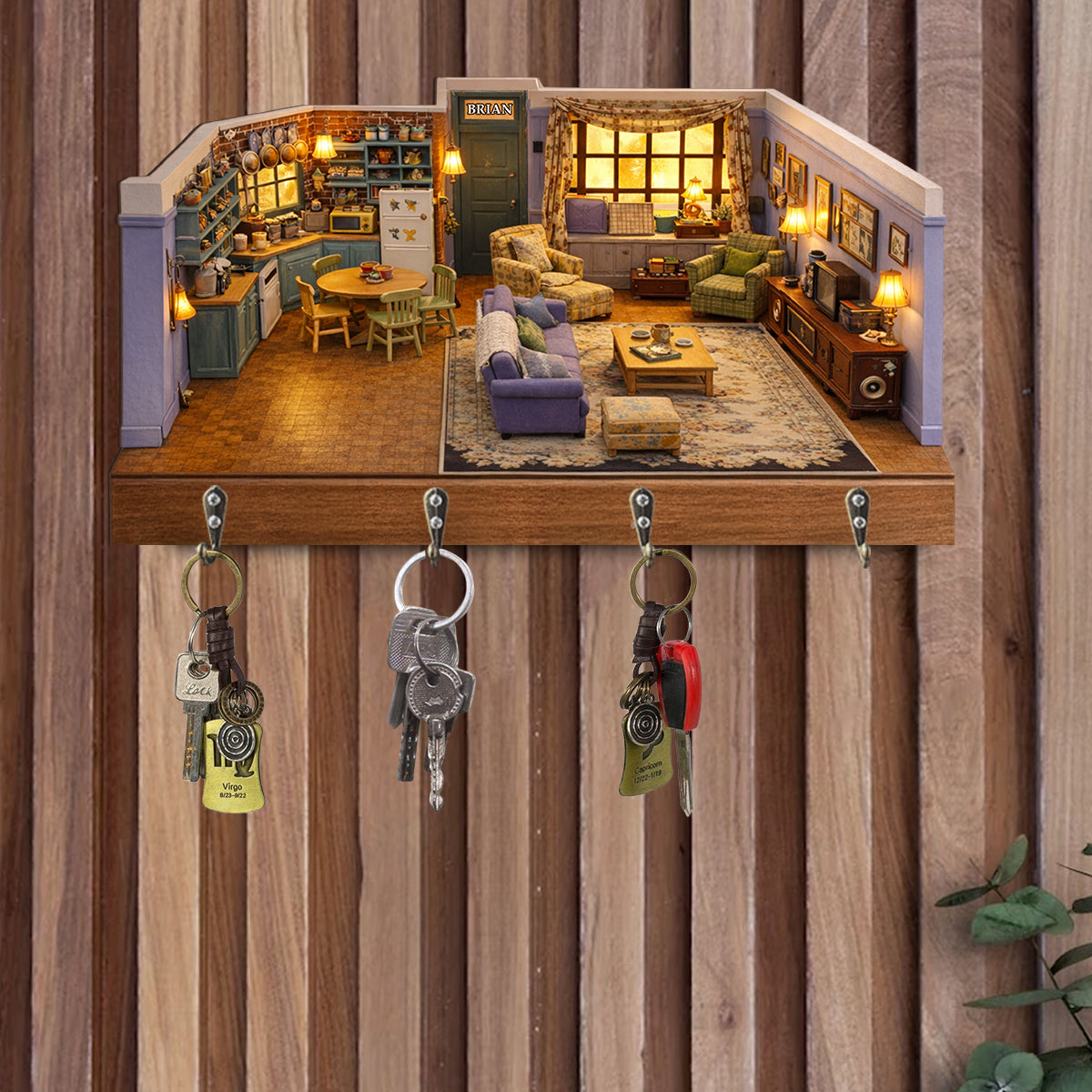 Friends Fans Gift - Personalized Custom Shaped Hanging Rack