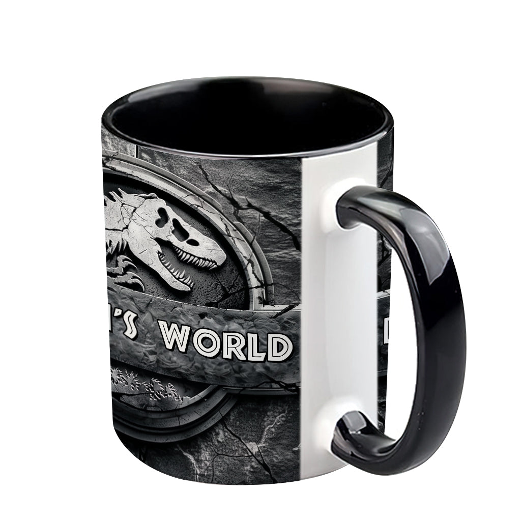 Dinosaur World - Personalized Dinosaur Accent Mug