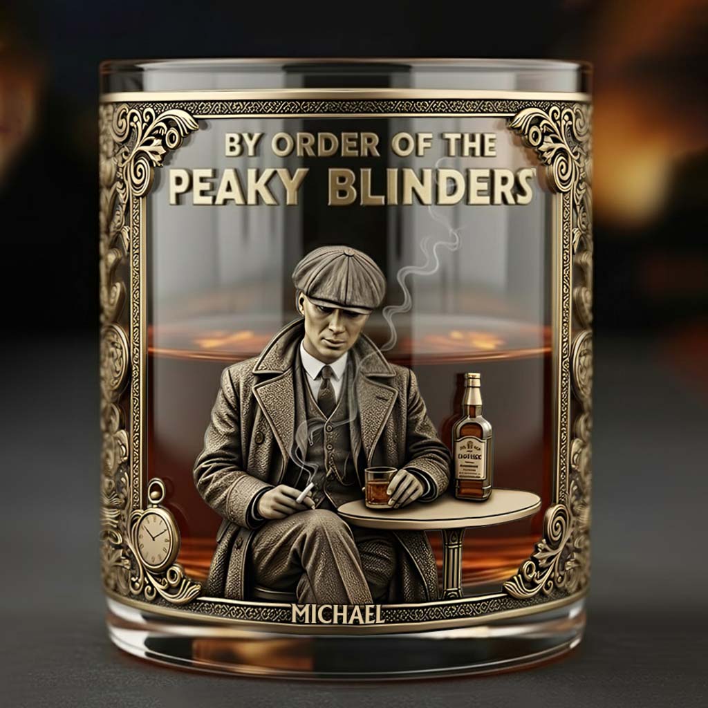 By Oder Of The Gang - Personalized Street Gang Whiskey Glass